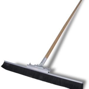 Bezem incl. stok - synthetisch - hout - 610