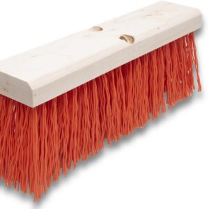 Straatbezem ex. stok rood - polybase plastic - 406